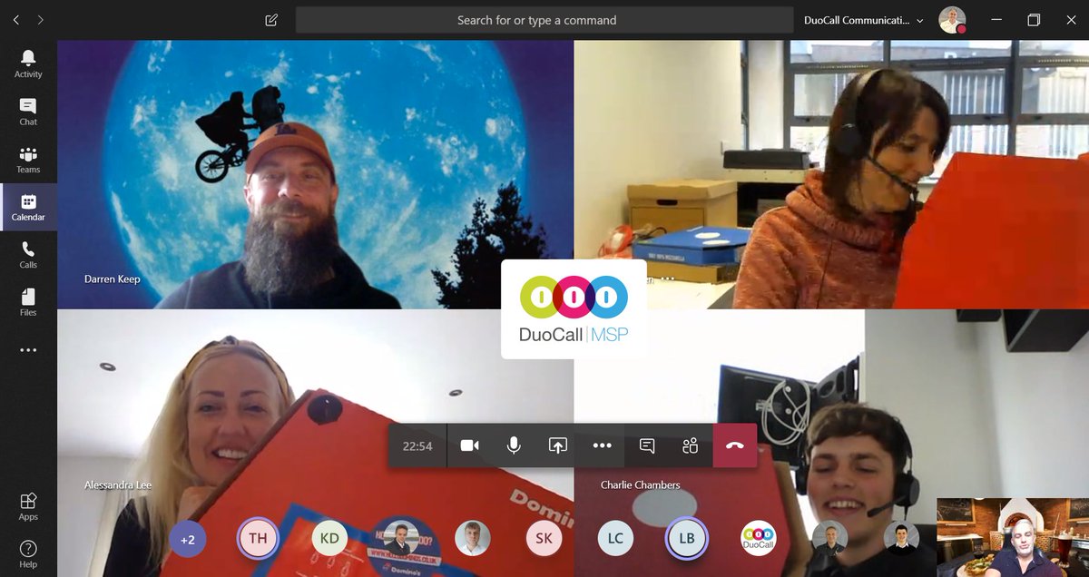 DuoCall_Comms's tweet photo. That feeling when your bosses order @dominos pizza for everyone and host a virtual lunchtime gathering! How are your teams finding respite from the current Pandemic? We'd love to know! #staysafe #InThisTogether #teamwork #smartcomms https://t.co/ph6TZLty2d