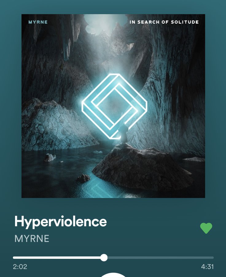 EOdysseys's tweet photo. Last weekly spotlight for April! It's time to go BIG &amp; I have just the song for that: "Hyperviolence" by @MYRNEmusic! Listen now on the #ElectronicOdysseys #playlist at no.9 on #Spotify to give your Friday a boost. I hope you're doing well. Have a wonderful weekend, friends!💥🎵 https://t.co/8QlRDuEfkS