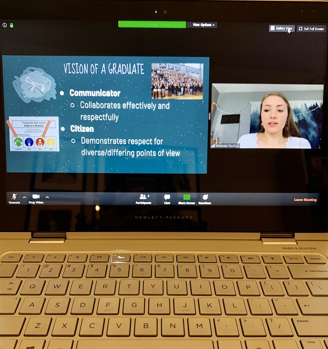 Senior Passion Project Day! Amanda P reflecting on how she has met Ponaganset’s Vision of a Graduate. <a href="/PonagansetHS/">Ponaganset High School</a> <a href="/XQAmerica/">XQ</a> #XQRI <a href="/RIDeptEd/">Rhode Island Department of Education (RIDE)</a> #Classof2020