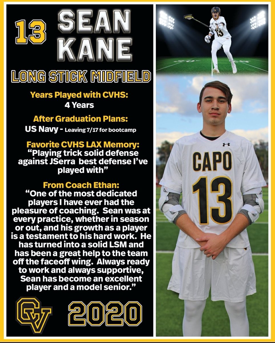 CapoBoysLax's tweet photo. SENIOR SHOUTOUT We are so proud of all your accomplishments. Best wishes in your next adventure! ONE FAMILY ONE PURPOSE #wearecv #gocapo #highschool #varsity #lacrosse #sports #senior #senioryear #seniornight #classof2020 #2020seniorstrong #seniors #highschool #grad #graduate https://t.co/MH4HSgZlHB