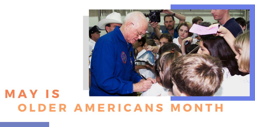 USEEOC's tweet photo. Astronaut John Glenn proved that even well into his seventies he was still able to reach for the stars. Read more about how he challenged an ageist stereotype of what an astronaut should look like. 
https://t.co/jcLnvttPPm

#OAM2020
#AbilityNotAge https://t.co/0JUxXC2XC1