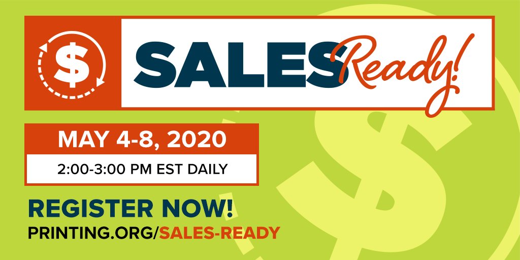 When it comes to #PrintingIndustry sales, companies can't survive by just "getting by." Register for #SalesReady! to prepare your sales team to face the demands of today's competitive business environment. Visit bit.ly/PIA_SR.