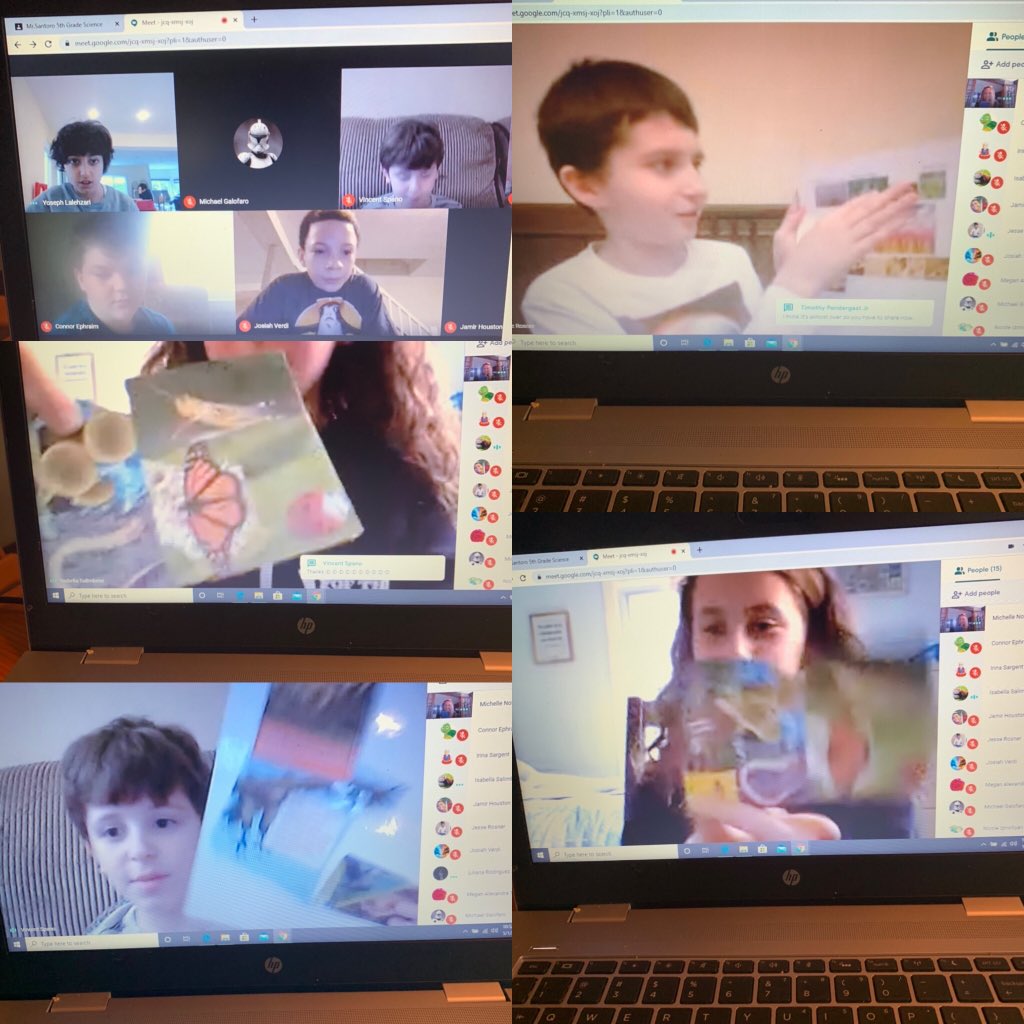 Mrs Notti was a guest in Mr Santoro’s 5th grade science meeting. Students showed off their collages of decomposition in nature! <a href="/WhufsdRams/">Ram Pride</a> #rampride