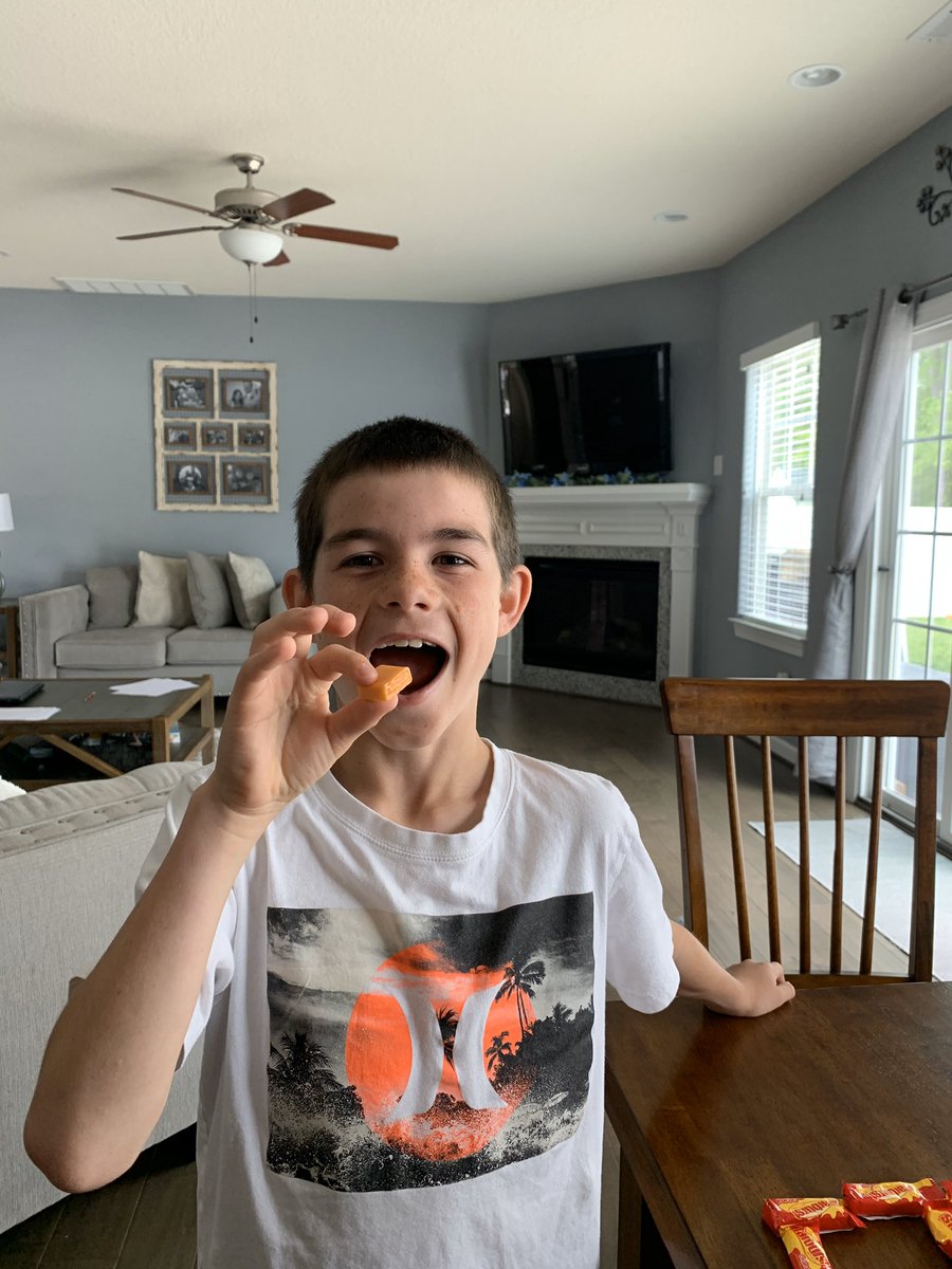 andreavail07's tweet photo. Hayden had to create an object with square items from around the house. Next, he had to find the area. #creativeteaching #willworkforcandy #StayConnectedCPS @GBI_CPS @chrishvail https://t.co/qiCPHWEdB1