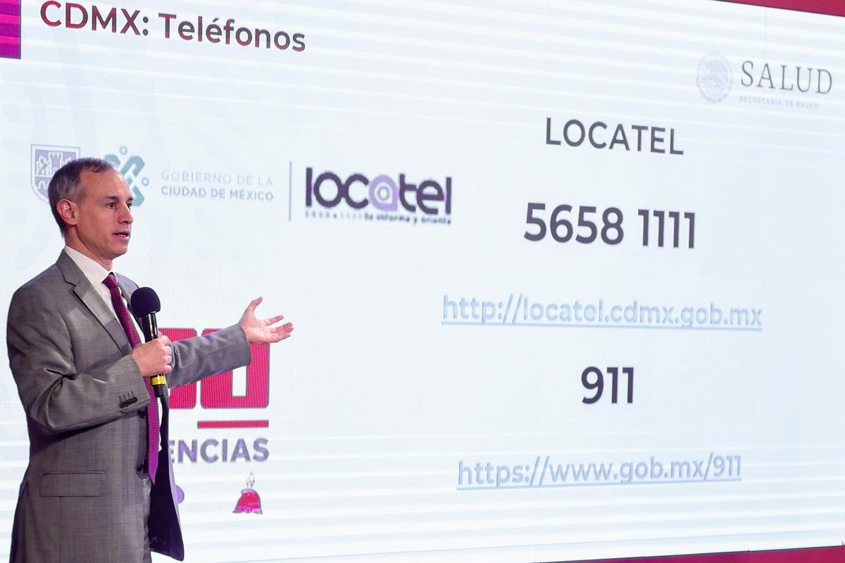 HLGatell's tweet photo. La página https://t.co/bUOkZPPkw3 del @GobCDMX ayuda a identificar disponibilidad en los espacios de salud. A esta estrategia se suman la línea de emergencia 911 y el 5658 1111 de @locatel_mx como mecanismos de orientación ciudadana. 9/9 https://t.co/x8gdZVJ4pi