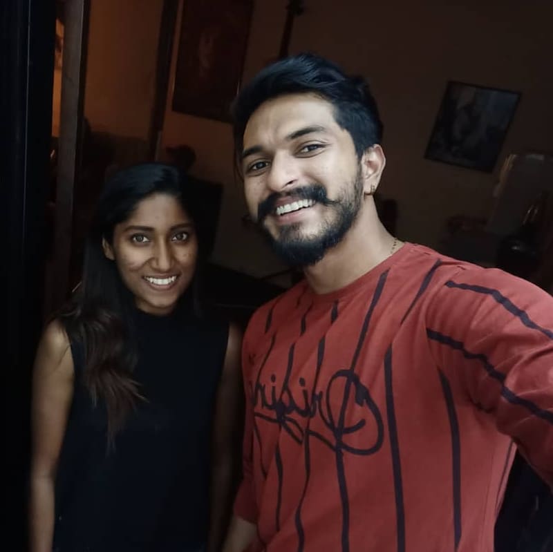 Priyashankarii's tweet photo. During the making of #Sathiyama  song with
The ever talented @themugenrao @shane_xtreme and @ibpstudios 
Thank you for all the wishes people... truly feeling blessed and grateful beyond measure.
TYU 💜
Click on the link below, enjoy the song
https://t.co/XIRadsWHpk https://t.co/fXoNh9Ev1X