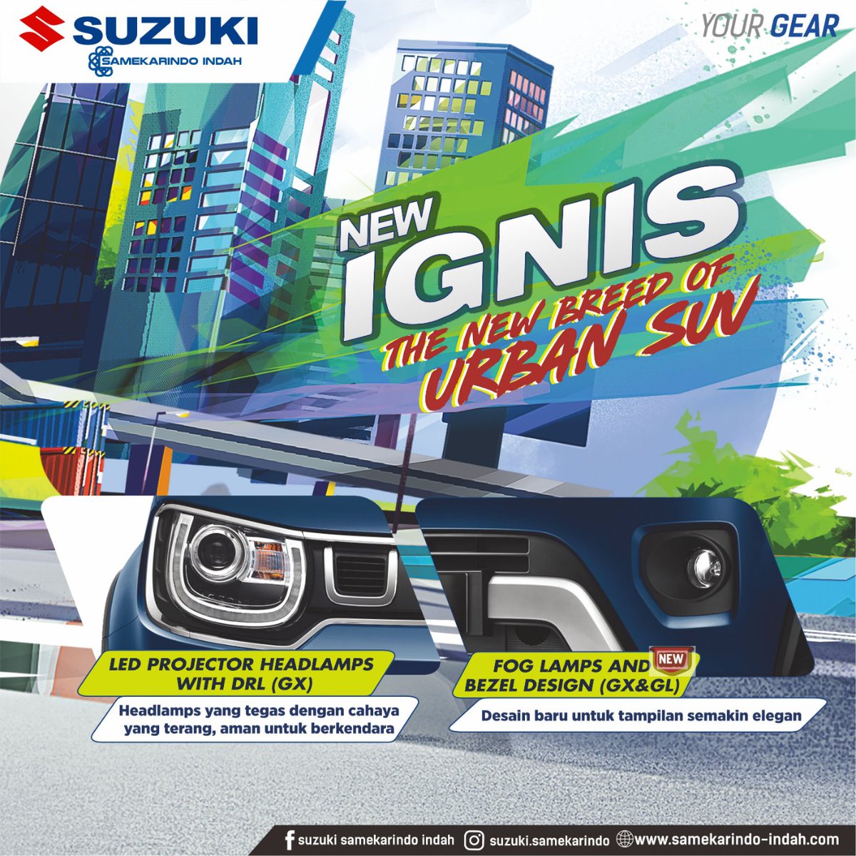 portalbpp's tweet photo. Suzuki New Ignis kini telah hadir! Dengan tampilan baru yang semakin stylish dan sporty, memberikan sensasi baru dalam eksplorasi mu. Info dan pemesanan 👉 Balikpapan 0542-733633 / Samarinda 0541- 748787 https://t.co/Iq4u4pw2Rd