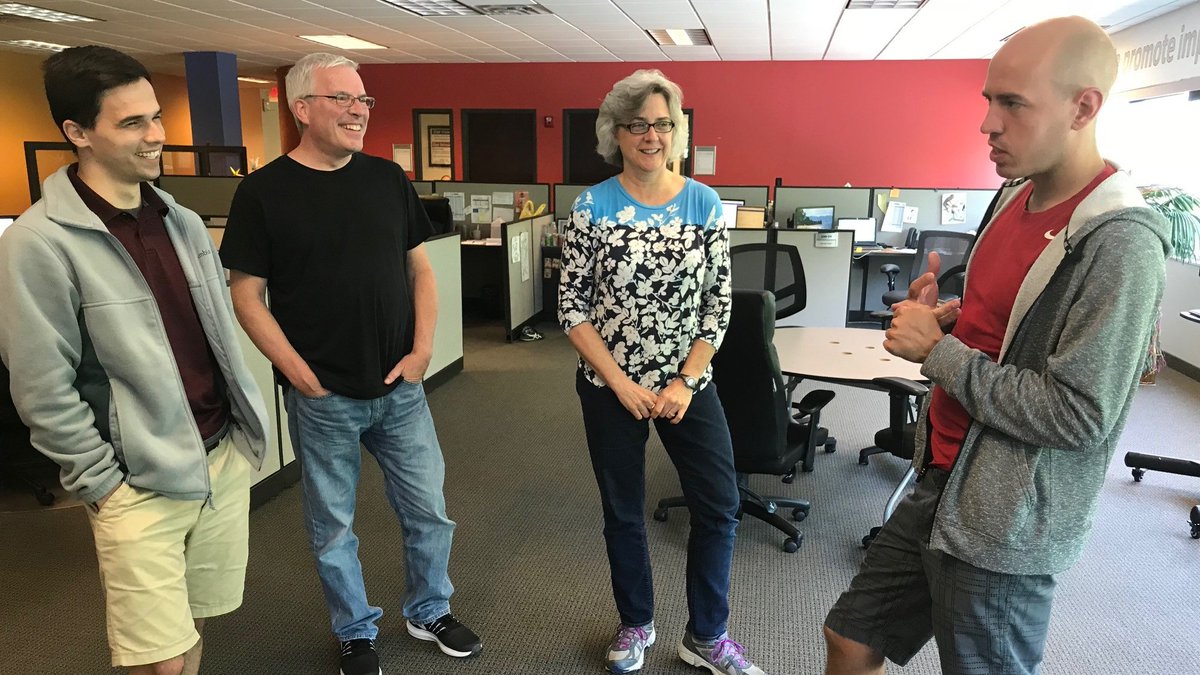 ProgressBook's tweet image. While in the office, the ProgressBook Support Team has daily stand-up meetings. Currently, the team meets virtually every morning. While this is effective, the face-to-face meetings are really missed and we are looking forward to them again in the future!
#ProgressBook