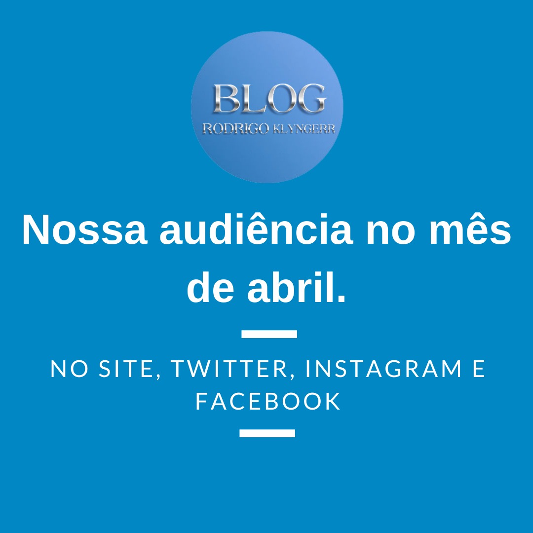 BlogdoKlyngerr's tweet photo. Foram 1.132.960 acessos juntando nosso site, Twitter, Instagram e Facebook agora no mês de abril, nosso melhor desempenho em quase 10 anos de jornalismo. Aos nossos leitores, nosso muito obrigado!

📸: Artes desenvolvidas pela @k_comunica https://t.co/i4LrrSSSuh