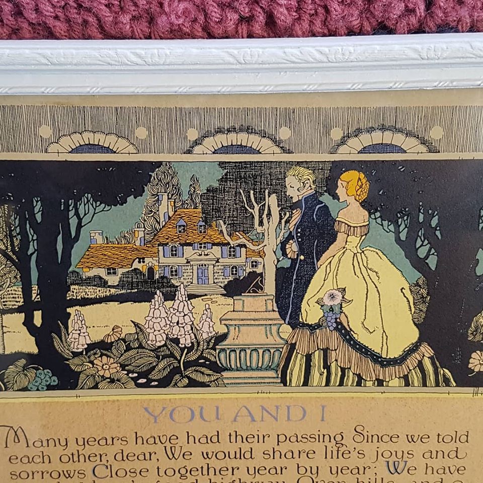 fivebluebuttons's tweet photo. Mothers Day sale!

You and I: A lovely message with Art Nouveau graphics. Detailed vintage wood frame.
Measures ca. 8×8.
$22 + shipping.
If you live I eastern PEI (King's County), I can deliver it to your doorstep for $5.00 (but I will not come in 😷). https://t.co/iZHXPb1nBR