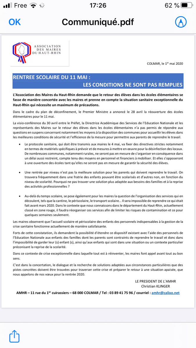 Rentrée scolaire du 11 mai : des maires inquiets