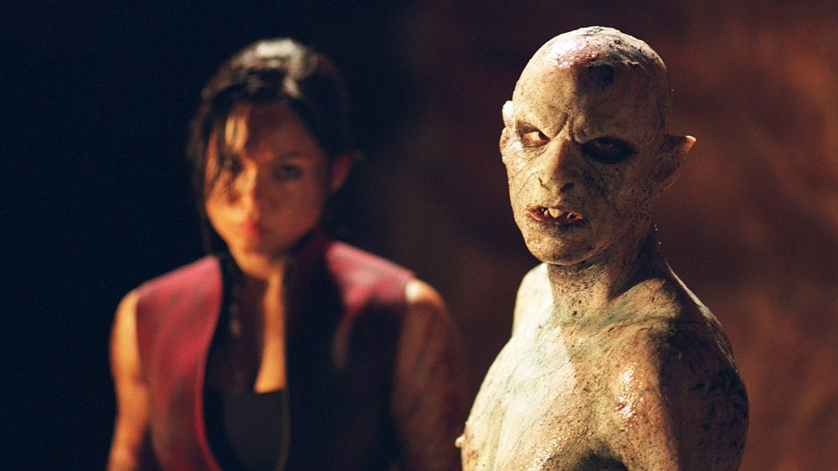 The Descent is a 2005 British adventure horror film written and directed by Neil Marshall. The film follows six women who, having entered a cave system, struggle to survive against the humanoid creatures inside.