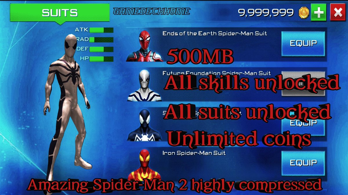GameDeckHome1's tweet photo. Amazing Spider-Man 2 mod apk + data highly compressed
Watch this video to know how the game works : https://t.co/gdVO0AqMve

#amazingspiderman2 #videogames #games #gamer #gaming #gamedeckhome #tgaming  #online #photooftheday #onlinegaming #videogameaddict #gamedeckhome #gamerguy https://t.co/FQ37vhZXob