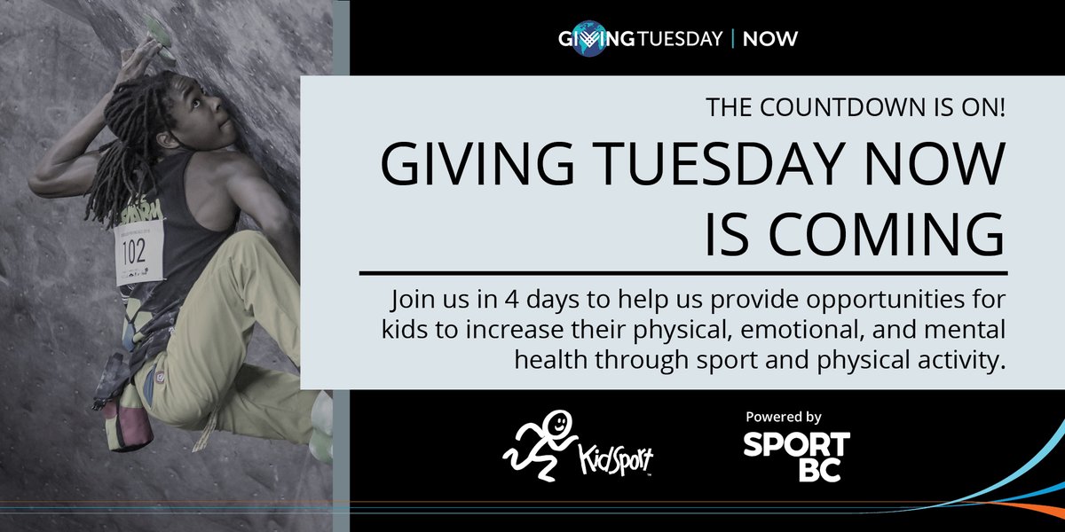 #GivingTuesdayNow is a global day of giving and unity that will take place on May 5, 2020 as an emergency response to the unprecedented need caused by COVID-19. Join us: kidsportbc.org/GivingTuesdayN…