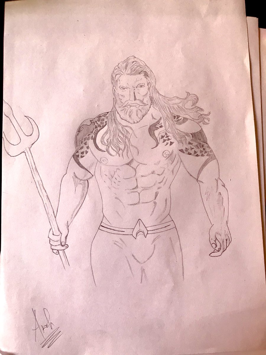 ManLikeAkoh's tweet photo. I just did aqua man on todayβs #SketchForFun https://t.co/B9yEGh5E5T