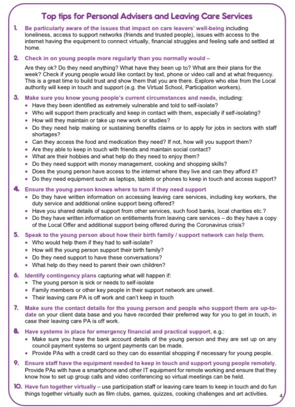 Sarah Rockett (@sarahrockett_) on Twitter photo Useful resource from <a href="/CoramVoice/">Coram Voice</a> that pulls together positive practice, reflecting the efforts being made by Personal Advisors, Social Workers and Managers who are working tirelessly & innovatively to support young people bit.ly/3d73cnC Useful resource from <a href="/CoramVoice/">Coram Voice</a> that pulls together positive practice, reflecting the efforts being made by Personal Advisors, Social Workers and Managers who are working tirelessly & innovatively to support young people bit.ly/3d73cnC