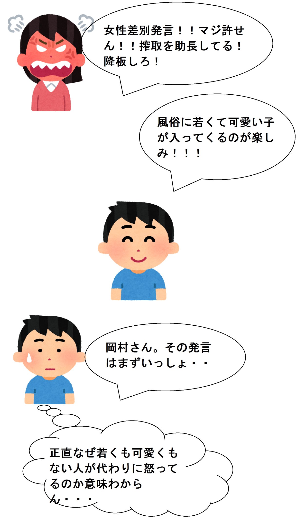 乱輪転凛凛 天才小説家 Tsuisoku いらすとやで風刺画描きました どうぞ見て下さい 岡村隆史謝罪 フェミニスト コロナに負けるな T Co Perxk298yl Twitter