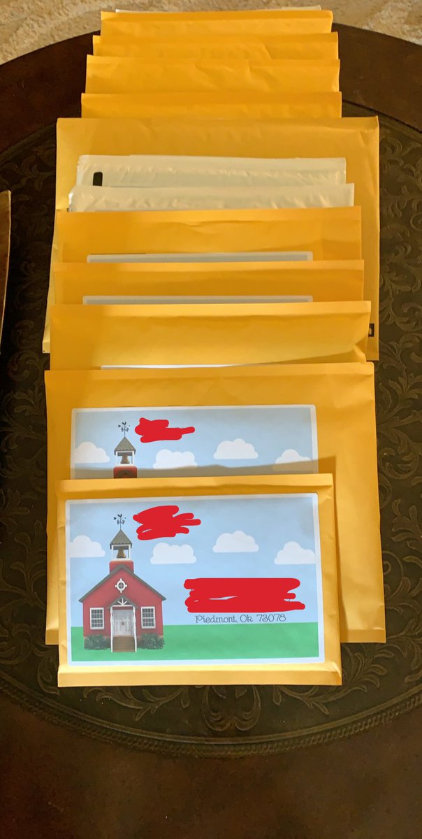 mandriaslee's tweet photo. Favorite part of distance learning library style-mailing books to random PES students! #books #peslibrary #whodoesntlovegettingfunmail https://t.co/r6qhjQy41a