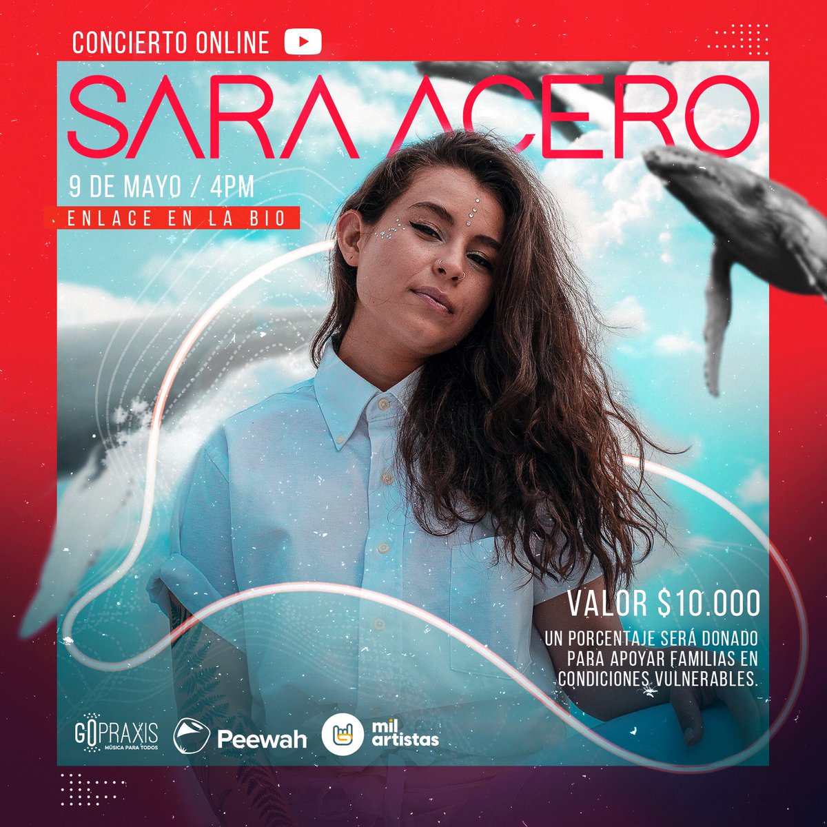 SaraAceroMusic's tweet photo. 🌺🌺✨
¡Gente bella!
Lxs invitó al “Primer concierto Online Pago”
9 de Mayo 4PM hra 🇨🇴 , 
¡Por la dignificación del arte y valorar nuestro talento!
https://t.co/46AmIgWBzZ ✨💕
Peewah
Mil Artistas
Gopraxis

#yocreoencali #yocreoencali #estonotienequeparar https://t.co/kr4rWjt8Rr