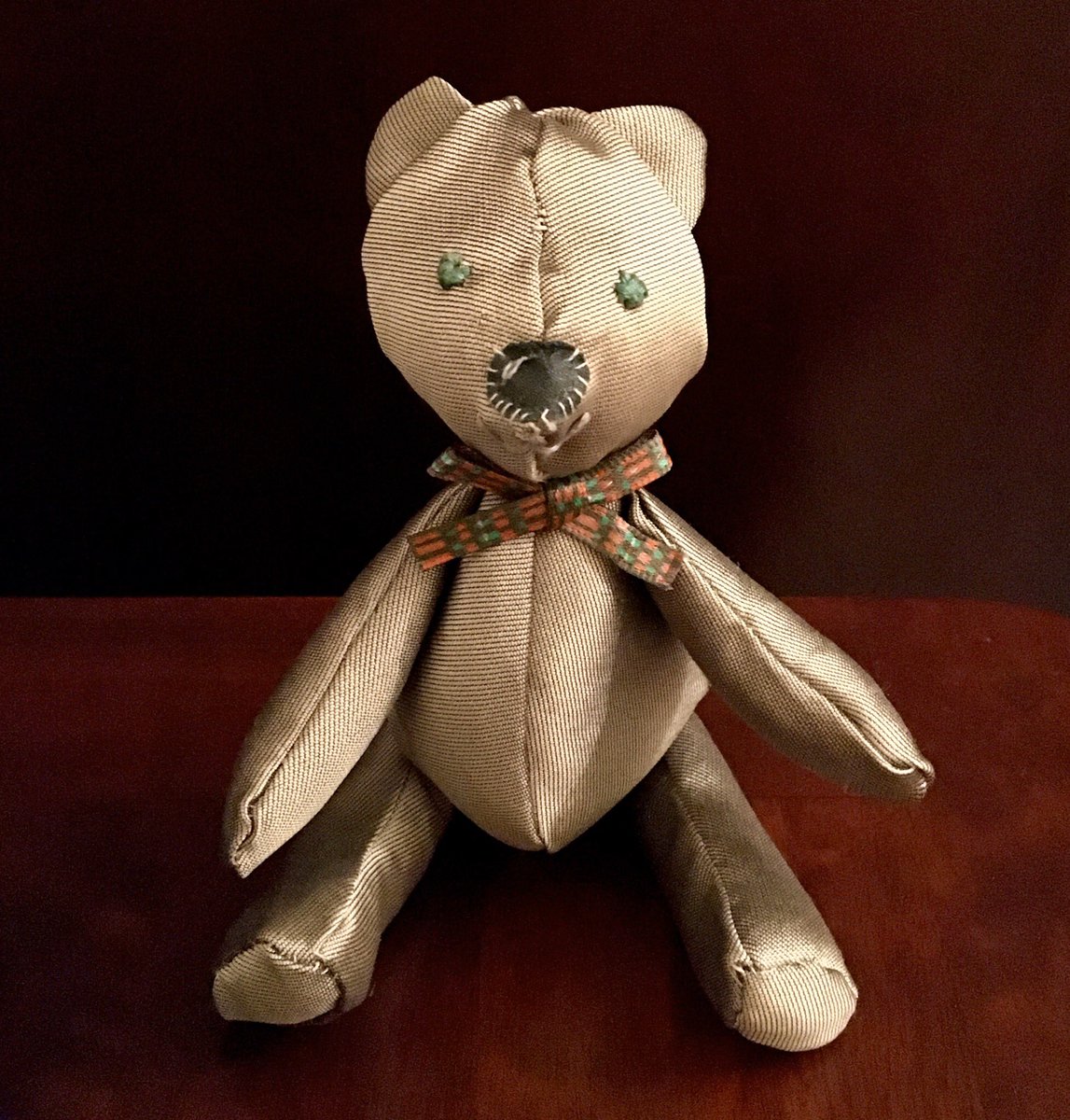 This little bear got to travel all the way up to Cambridge and I’m very jealous! I made him to keep <a href="/SeanThorHerron/">Seán Thór Herron</a> company until I can get there myself 🧸 #TogetherApart