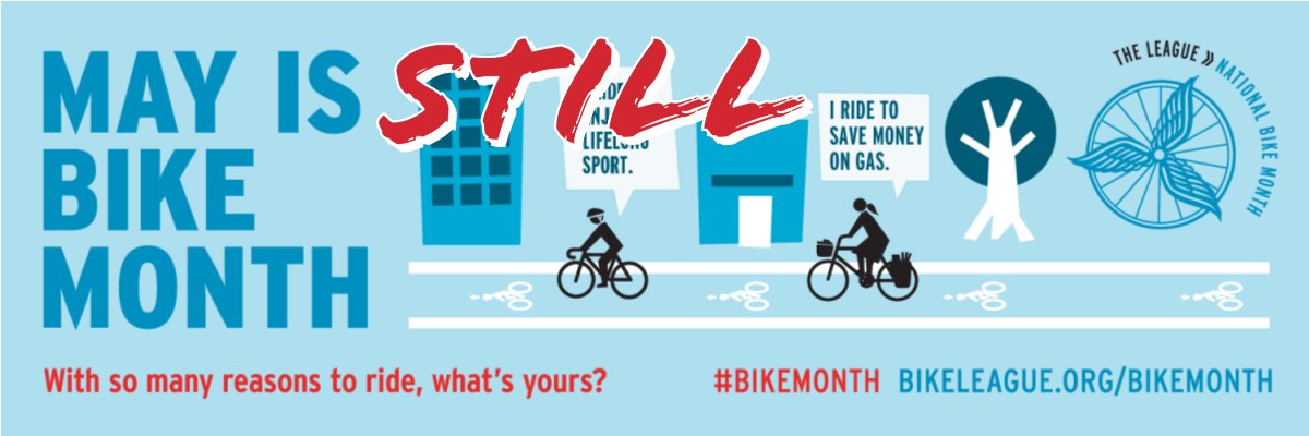 May is National Bike Month — time for a full month of celebrating bikes! #BikeMonth