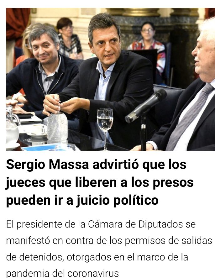 cachilumbreras2's tweet image. Esto no es de hoy, hace unos dias salió Sergio Massa con estas declaraciones contundentes, respecto de jueces que liberen asesinos, violadores, personas violentas. Un orgullo acompañar a un conductor de esta talla.!!!
#ArgentinaUnida ❤️🇦🇷