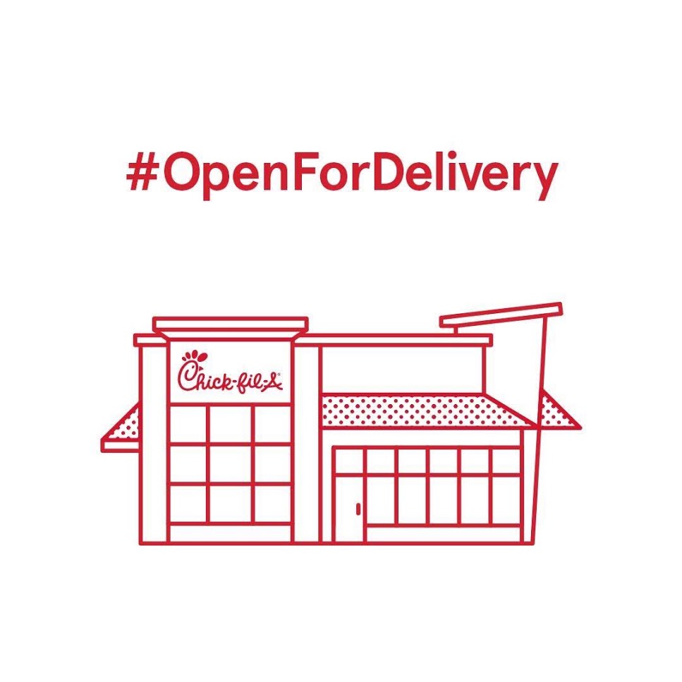 While you're staying in, we'll bring your favorites to you. We're #OpenForDelivery and ready to serve you through DoorDash, Grub Hub and Uber Eats!🚗😍🚗