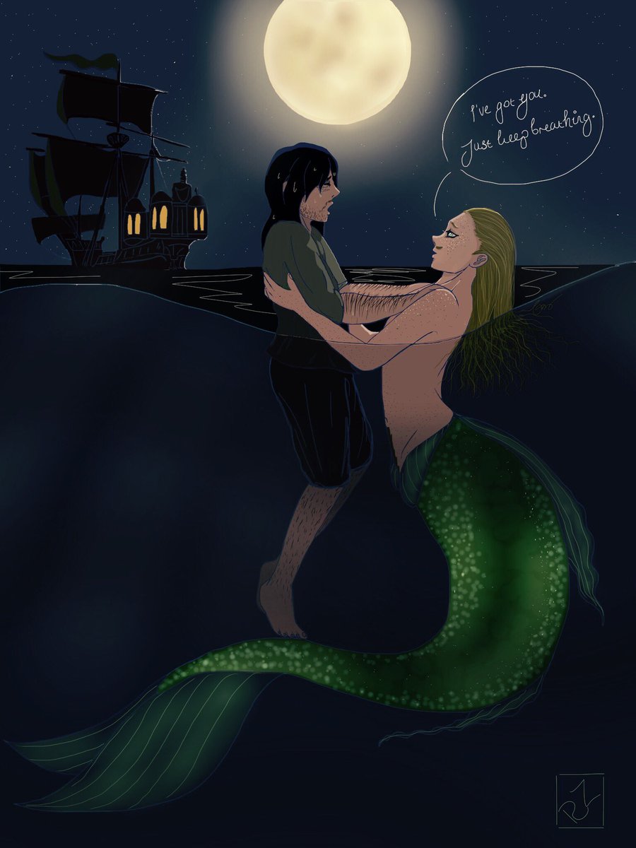 ryujin_zanba's tweet photo. Happy Mermay 🐠 
This doubles up as my submission for day 4 of #ATerasermic which I'm very late for 😭 #bnhafanart #erasermic #mermay #myart https://t.co/rzRZjNvFIt