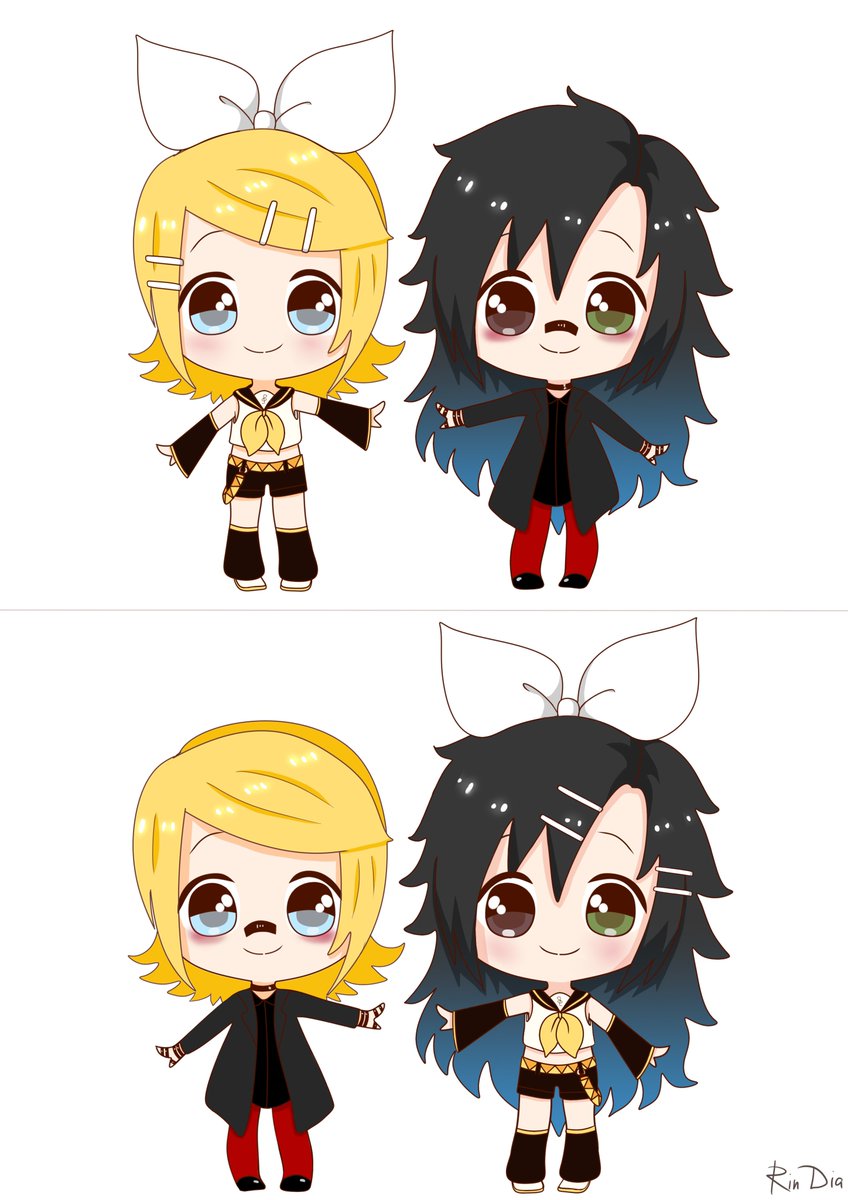 Rin__Dia's tweet photo. it was a cool idea in my head *.*
It’s interesting to see how they change clothes and look together.
cutie #kagaminerin and my #OC #RinDia 💛🖤
*funny- they namesake
#鏡音リン #AnimeArt #crossover #vocaloid #rinkagamine https://t.co/Oo977h5pC2