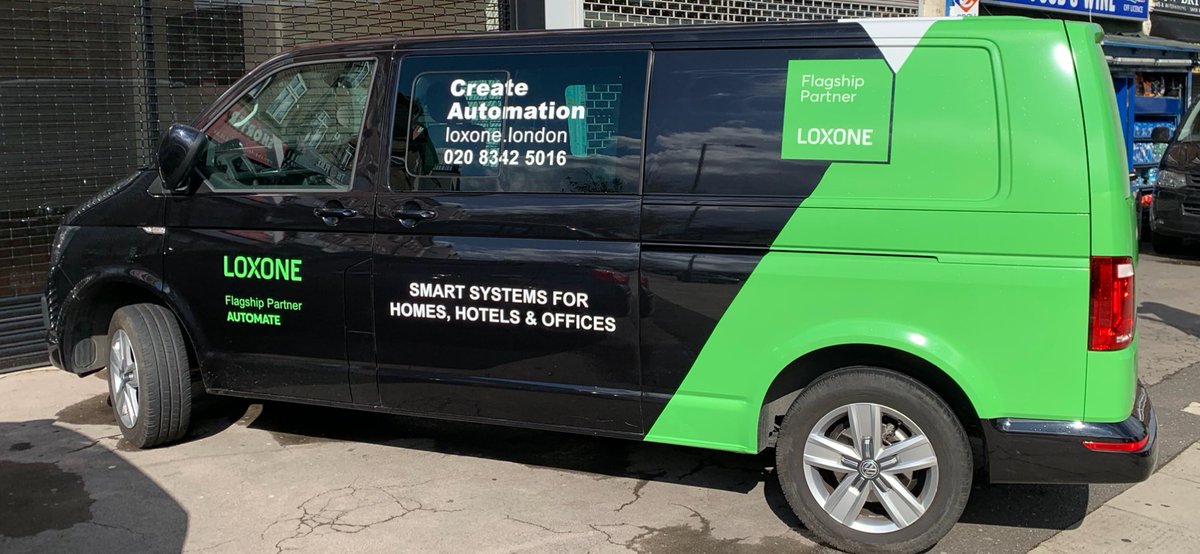 loxonelondon's tweet image. Great timing! The van is back, wrapped and ready for action. #createautomation