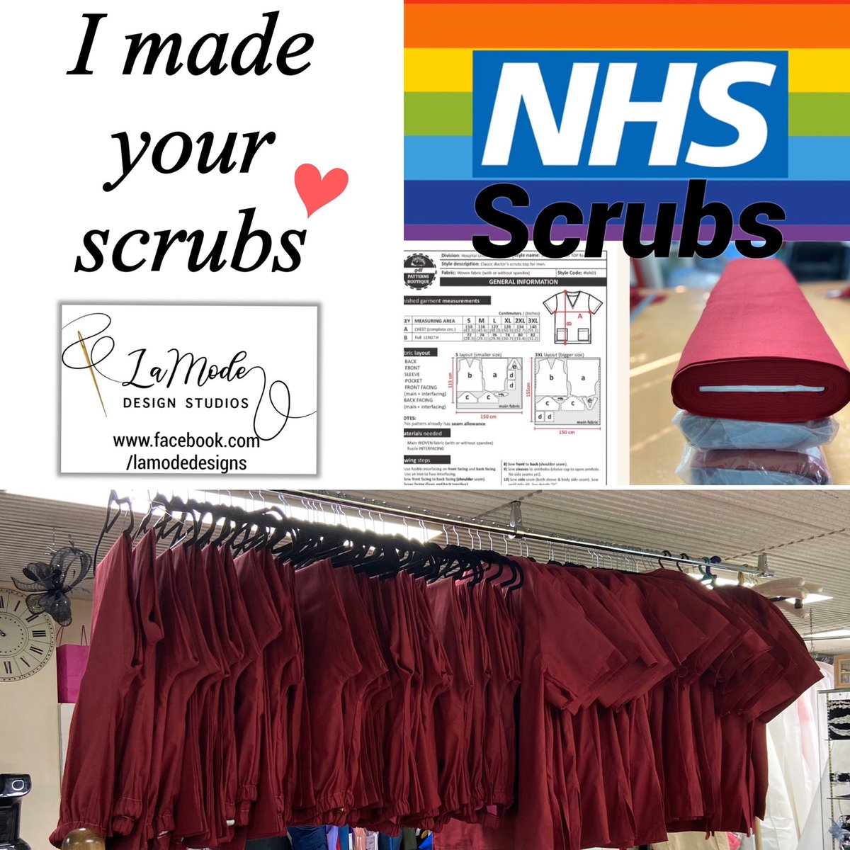 LaMode_Design's tweet image. 40 sets of scrubs done for the #nhs #StaySafeStayHome #nhstayside #Dundee