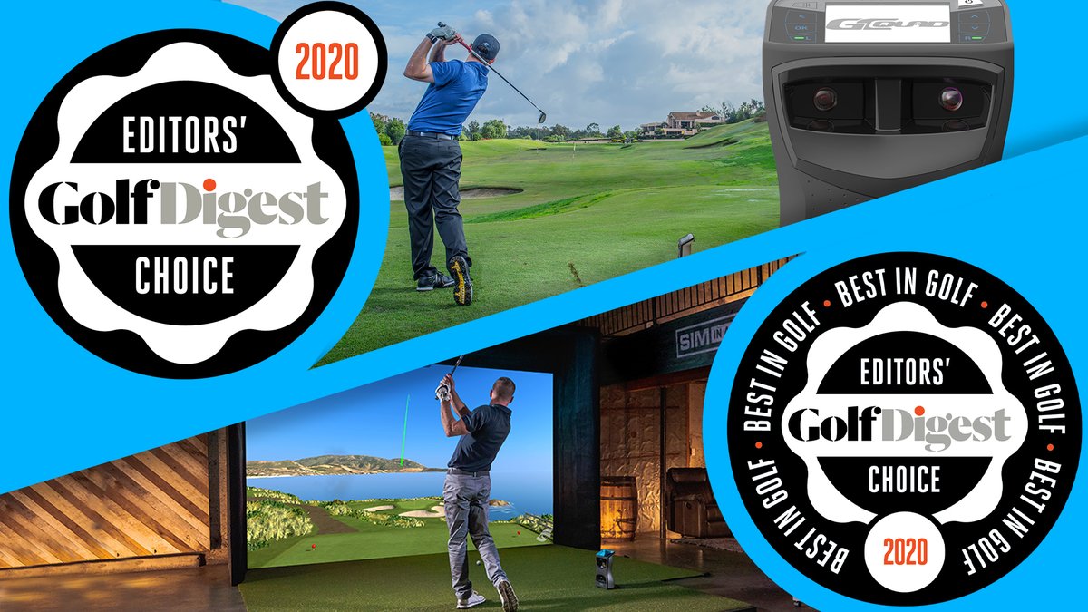 ForesightSports's tweet photo. Nice way to start a #ForesightFriday! Honored to be recognized with not one, but TWO @GolfDigest Editors' Choice Awards for the #GCQuad (four consecutive years) and our all new #SimInABox, the revolutionary sim solution that's been another absolute #GameChanger! https://t.co/soiuNdwKNr