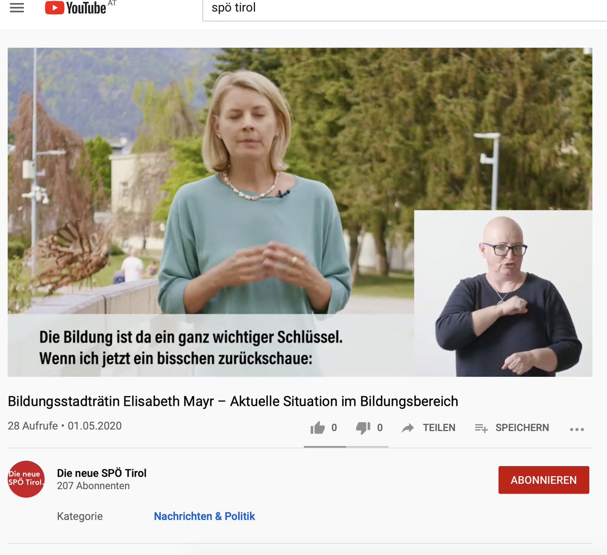 manfredschuetz's tweet photo. SPÖ Tirol hat ÖGS und Untertitel 👏🏻#dieneuespötirol Danke! https://t.co/PxjdLeJUiM