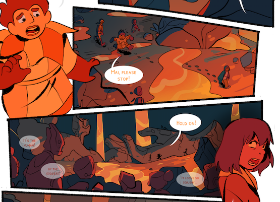 You can read what is currently online here!
https://t.co/A4TlUunJM5
If you're into space, fantasy, found family, ancient mysteries, and LOTS OF COLOUR, MAGIC , and even more EMOTIONS then consider checking it out! Here's some sneak peaks at what's coming...