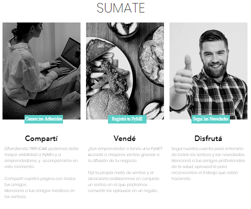 triplicar's tweet photo. ¡Sumate y ayudanos a multiplicar esta iniciativa! 
Queremos apoyar a las PyMEs para que puedan atravesar esta crisis y transformar los aplausos de las 9pm en regalos concretos para el personal de salud. https://t.co/X06hMAv160