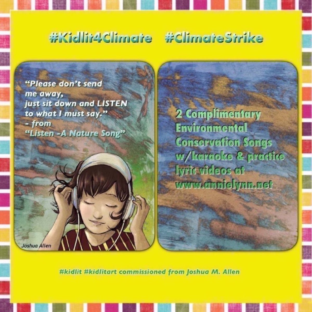 AnnieLynn215's tweet photo. I found this cool compilation collage I did a while ago, featuring some of the different #kidlit #kidlitart(ists) I have hired to illustrate my songs for music videos/album covers. I lucked out with @TraciVanWagoner @RobSayArt @Vinkelmule #JoshuaAllen & @KentWhittington https://t.co/NtHmYm8Kwq