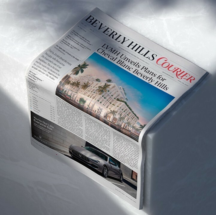 Hype Type Studio on X: Beverly Hills Courier — Newspaper and masthead  redesign.   / X