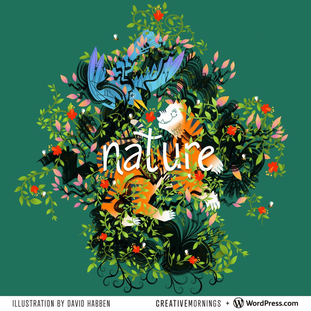 CreativeMornings/Raleigh-Durham (@cm_rdu) on Twitter photo “What can nature teach us about living with strength, vulnerability, and grace during these challenging times?”
May’s theme is #CMnature. It was picked by <a href="/SaltLakeCity_CM/">CreativeMornings/SLC</a>, illustrated by <a href="/habbenink/">Habben // Art & Illustration</a>, and is presented by <a href="/wordpressdotcom/">WordPress.com</a>.
Our next event is Friday, 5/29, 8:45 am! “What can nature teach us about living with strength, vulnerability, and grace during these challenging times?”
May’s theme is #CMnature. It was picked by <a href="/SaltLakeCity_CM/">CreativeMornings/SLC</a>, illustrated by <a href="/habbenink/">Habben // Art & Illustration</a>, and is presented by <a href="/wordpressdotcom/">WordPress.com</a>.
Our next event is Friday, 5/29, 8:45 am!