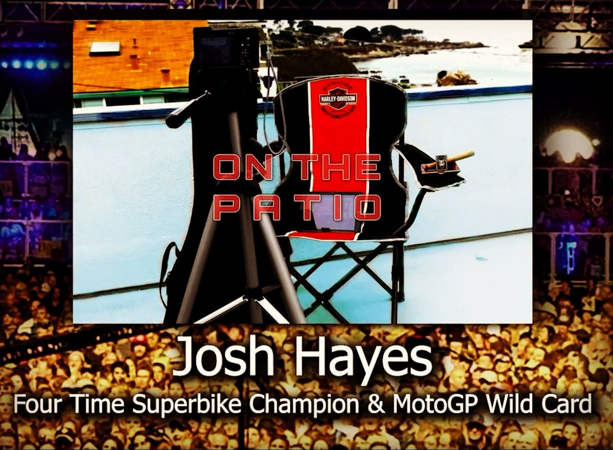 On The Patio Talks With Josh Hayes!

<a href="/yamaharacingcom/">Yamaha Racing</a> <a href="/WorldSBK/">WorldSBK</a> <a href="/amasupermoto/">AMA Pro Supermoto</a> <a href="/MotoGP/">MotoGP™🏁</a> <a href="/CycleNews/">Cycle News</a> <a href="/MotorcycleCom/">Motorcycle.com</a> @HondaRacing_HPD
<a href="/SuzukiOfficial/">Suzuki Cilacap Official</a> <a href="/WeatherTechRcwy/">WeatherTech Raceway Laguna Seca</a> 
<a href="/WhyArai/">Arai Helmets UK</a> <a href="/AP/">The Associated Press</a> <a href="/CityofGulfport/">City of Gulfport</a> <a href="/Dunloptyres_SA/">Dunlop Tyres SA</a> @DISupdates <a href="/AMAProLIVE/">AMAProRacingLIVE</a> @SPEED <a href="/MonsterEnergy/">Monster Energy</a> <a href="/SkySportsNews/">Sky Sports News</a>