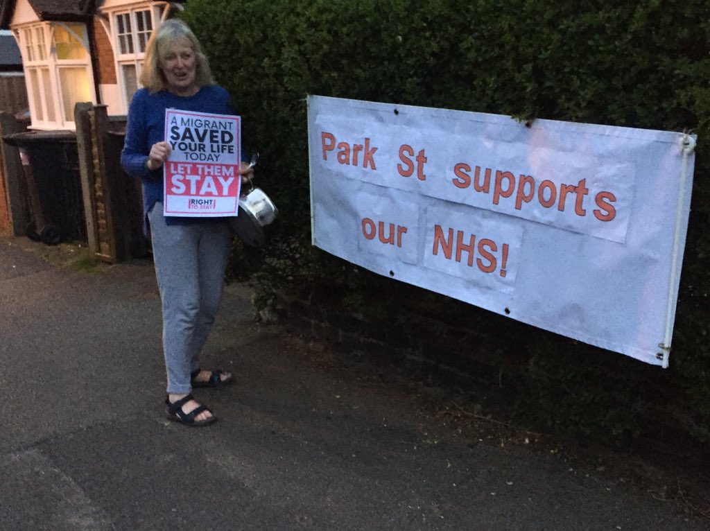 EuropeNotts's tweet photo. Across Nott’m, people are making clear their support for migrants.
On Thursday #clapforNHS and every day.
We must stop the demonisation of migrants on whom we all depend.
Contact @Another_Europe to see how you can get posters.
https://t.co/oWPczdAfpl https://t.co/DDePLEyN2D