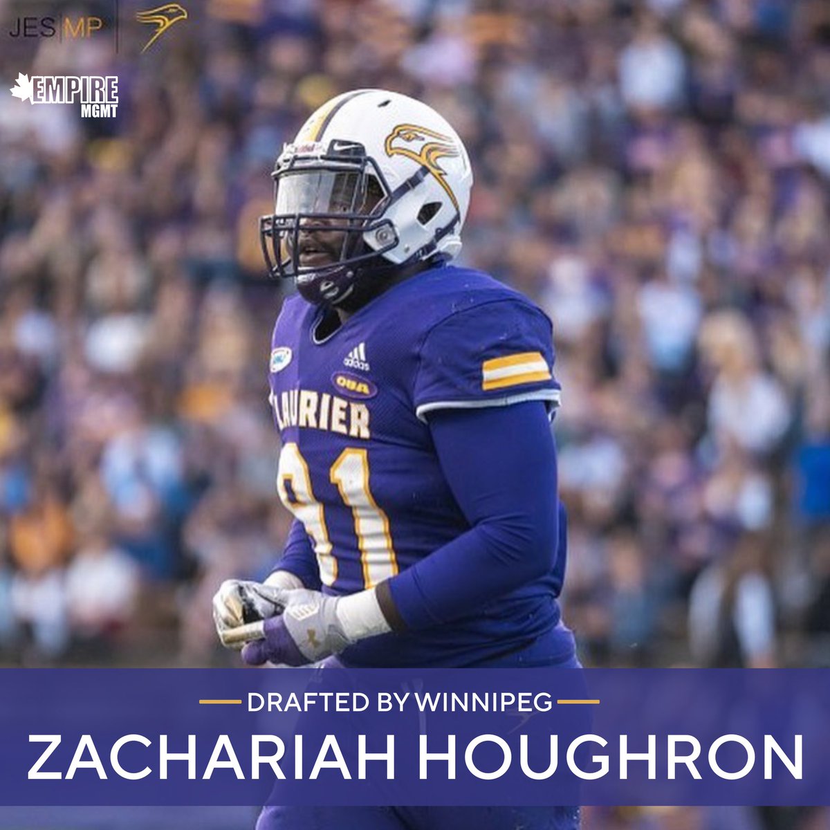 Very interesting draft last night, and woke up to some great news that <a href="/WLUAthletics/">Laurier Golden Hawks</a> Zachariah Houghron was in fact selected last night by the <a href="/Wpg_BlueBombers/">Winnipeg Blue Bombers</a> ! Congrats Zach!