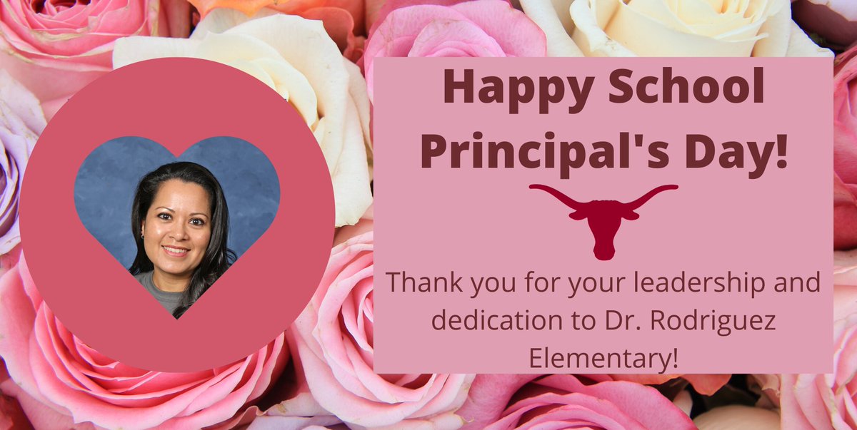 Happy School Principal's Day Ms. Arellano! Have a blessed day! #SchoolPrincipalsDay #principalsday #principalappreciationday  #HCISDproud #DRElonghorns