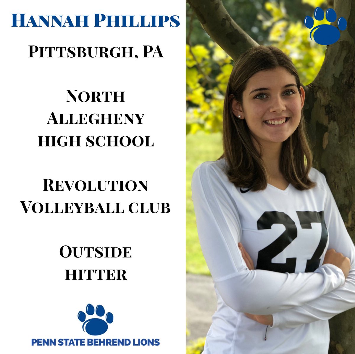 BehrendVB's tweet image. Today we introduce our women’s volleyball recruiting class of 2020! Breana, Hannah, Maria, and Meg are part of our incoming freshman class for the Fall of 2020! We can’t wait to have you here and get to work.  #FutureBehrendLions