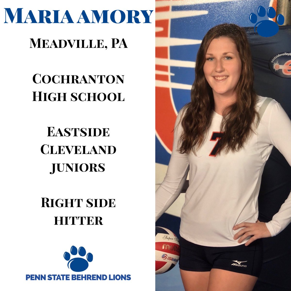 BehrendVB's tweet image. Today we introduce our women’s volleyball recruiting class of 2020! Breana, Hannah, Maria, and Meg are part of our incoming freshman class for the Fall of 2020! We can’t wait to have you here and get to work.  #FutureBehrendLions