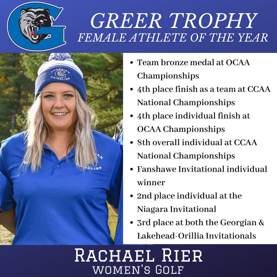 In case you missed it: Hanover, Ontario golfer Rachael Rier wins Female Athlete of Year award and the news was delivered by LPGA Tour star Lexi Thompson. Full story here: bit.ly/2VRXWyj
