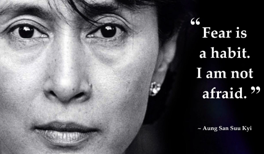 IvaIgnjatovic's tweet image. Lessons on Liberty!
“Fear is a habit; I am not afraid.” - Aung San Suu Kyi
#HumanRights #RightToFreedom #Serbia