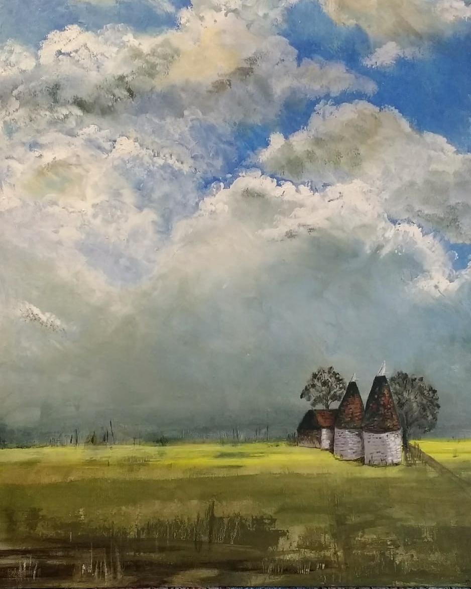 bhcountrymarket's tweet photo. Let's hope the sunshine turns up again for the weekend! This wonderful painting is what one of our producers has been working on during lockdown! #Countrymarkets #cookcraftgrow #StayHome https://t.co/nHWQOiUc8g