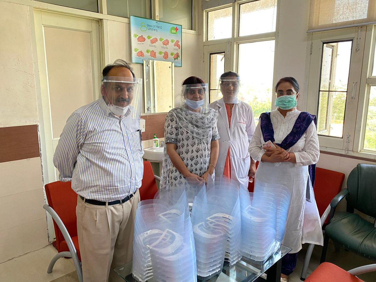 Its lovely to see the community coming together at this difficult time. Team #Grazitti recently donated #facevisors to keep health workers on the frontline safe!
#coviddonation #HealthcareHeroes #coronaprevention  #StaySafe #StayHome