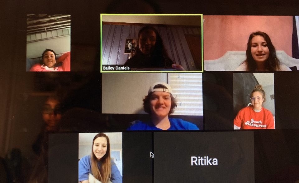YouthResources's tweet photo. We had so much fun Zoomin’ with 100 members & advisors at our last at-large meeting, then breaking into committees to close out the 2019-20 TAC year! Check out these committee “selfies”! 📸❤️ #TACtime https://t.co/2noonktYg3