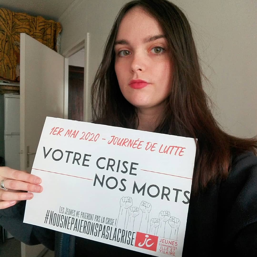 MJCF35's tweet photo. #1ermai - Journée internationale des travailleurs et des travailleuses

👉Le gouvernement cherche à tout prix à sauver les capitalistes et à faire payer la crise aux travailleurs et aux travailleuses. https://t.co/HgsSKS5mqu